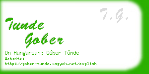 tunde gober business card